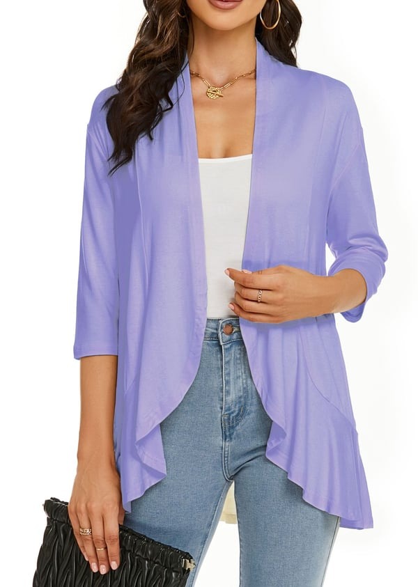 Camila Elegante Offene Vorderseite Strickjacken