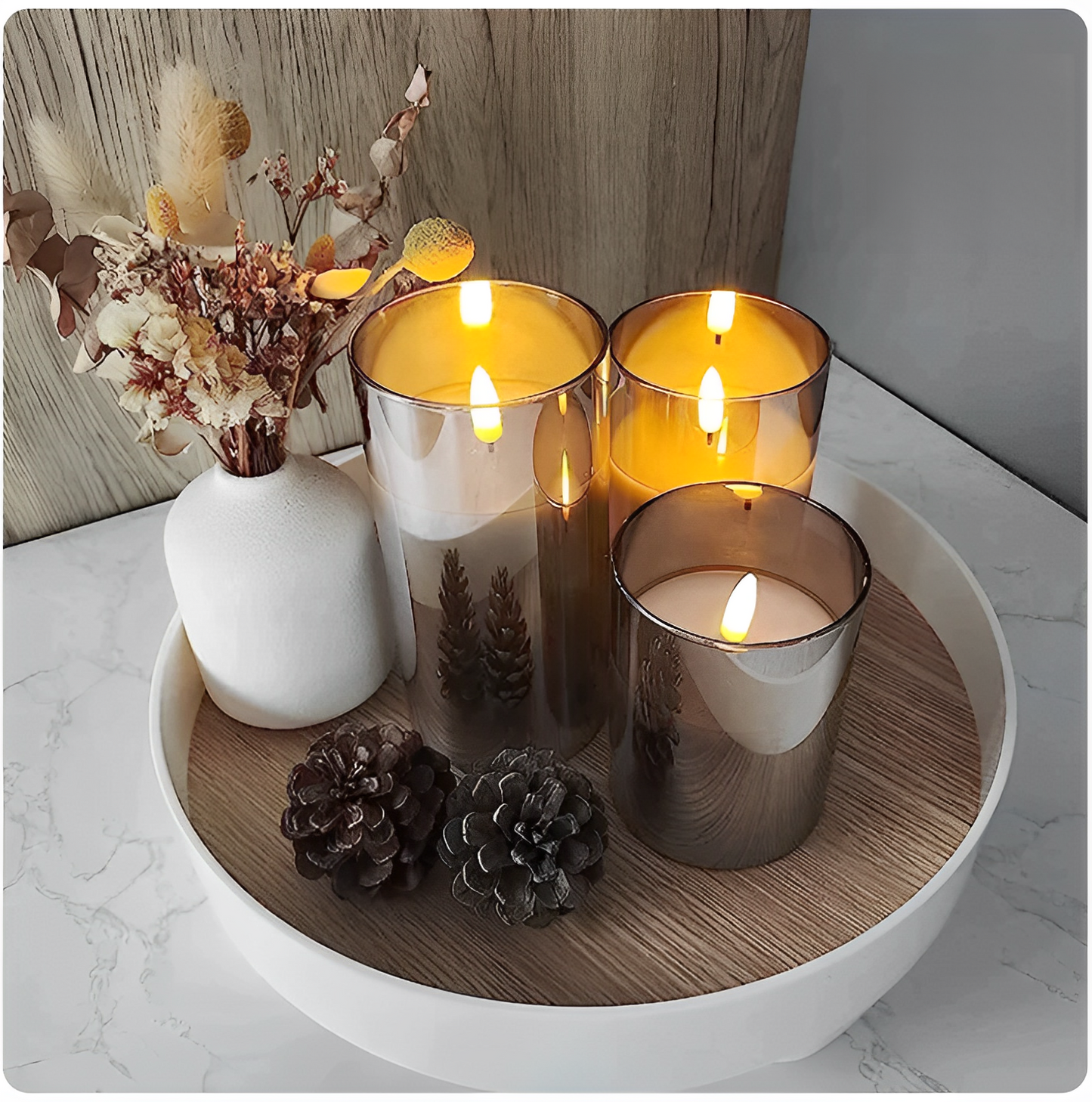 GlowSerenity Luxe Kerzen (3 Kerzen pro Set)