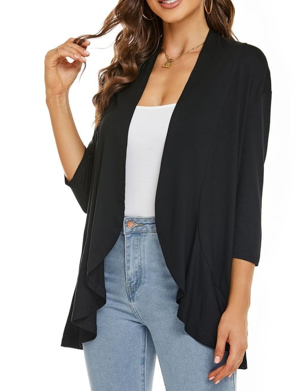 Camila Elegante Offene Vorderseite Strickjacken