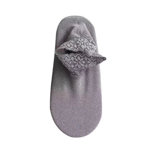 Melanie Samt Luxe Spitzensocken