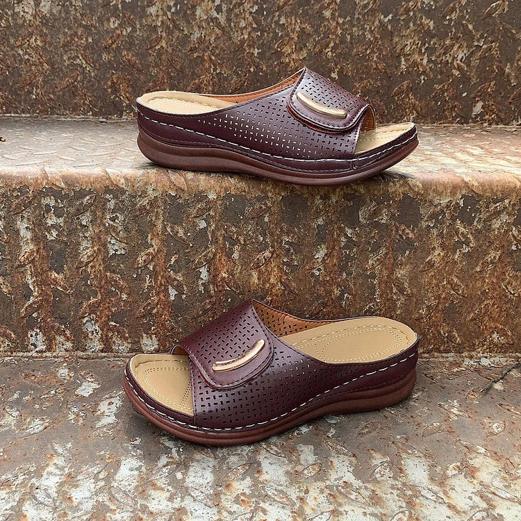 Tonet's Orthopädische Peep-Toe-Sandalen