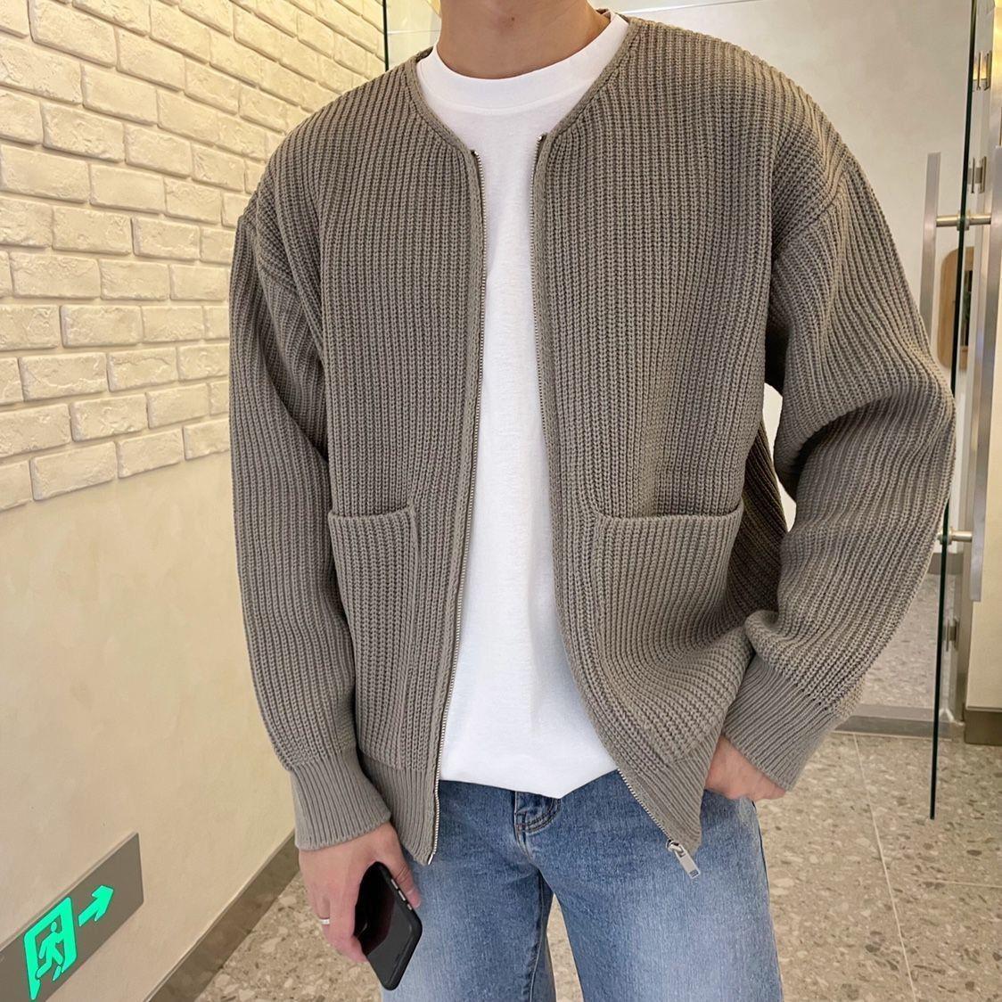 Fabio Stehkragen Strickjacke