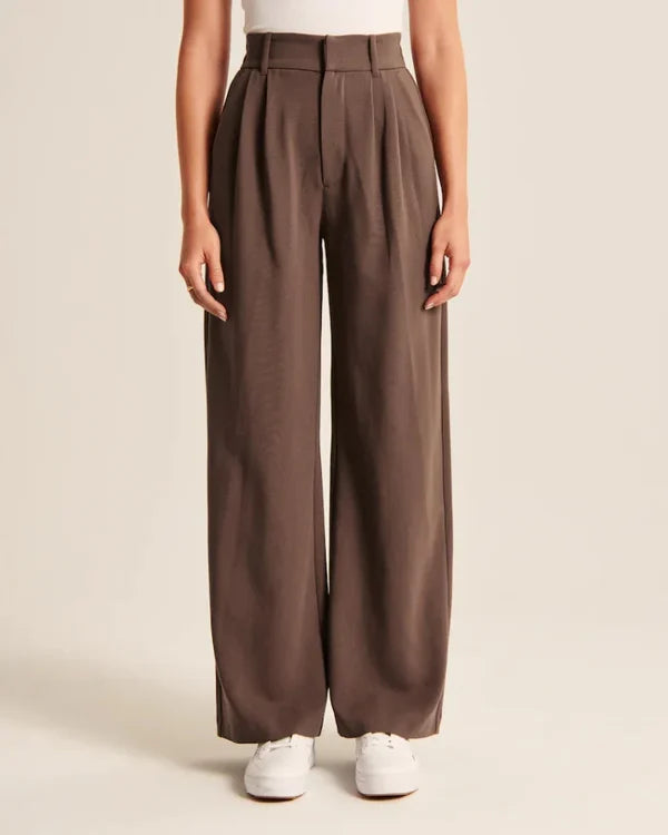 Maryanne's Hochtaillierte weite Hosen
