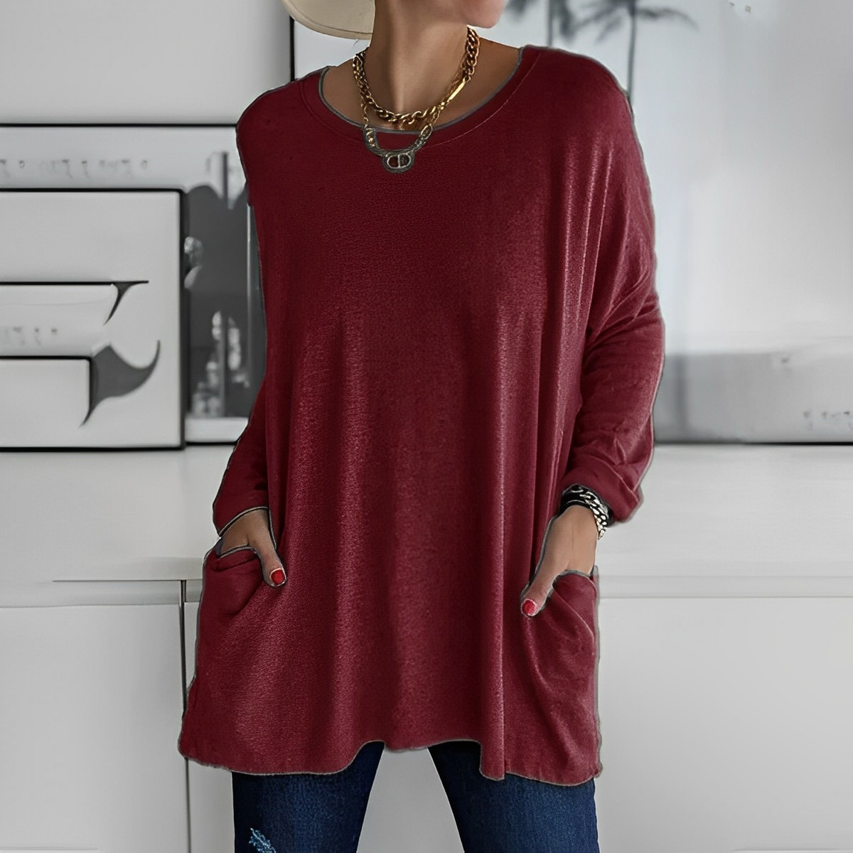 Dulcie EleganceFlow Lässiges Chic-Hemd