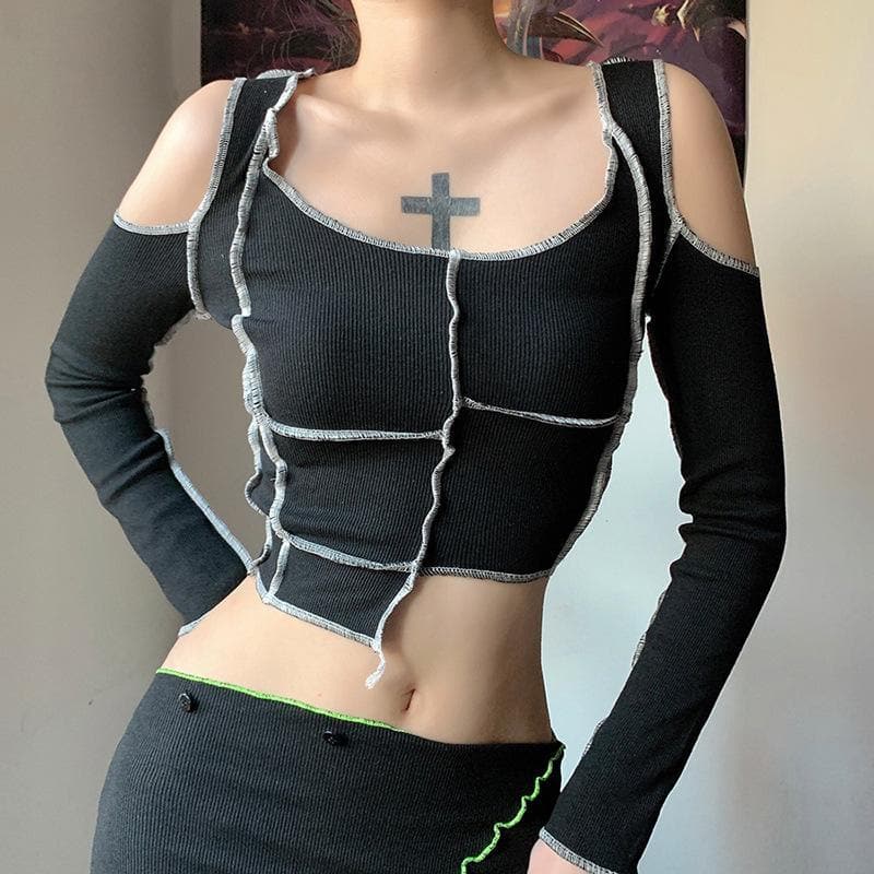 Roseanna Model Muse Schulterfreies Crop-Top