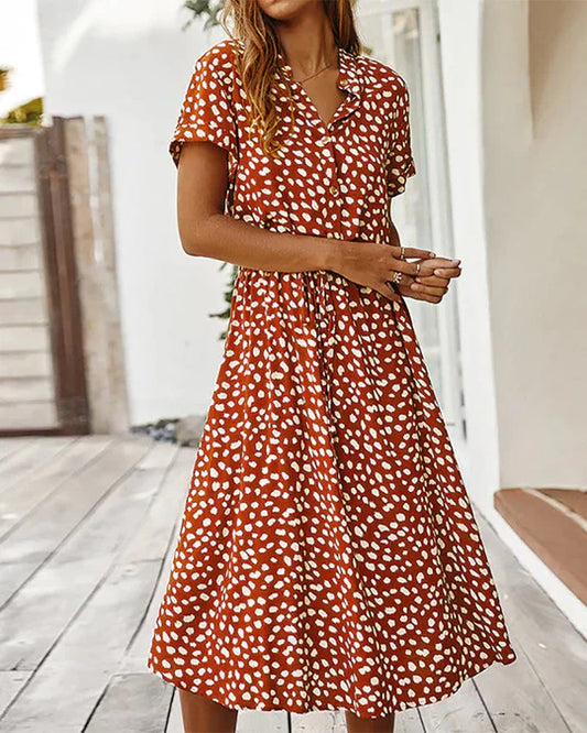 Clara - midi-tupfenkleid