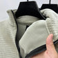 Premium alpaka-fleece-pullover mit halbem reißverschluss