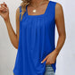 Pfirsichfarbenes Tanktop mit Falten - Lara