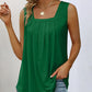 Pfirsichfarbenes Tanktop mit Falten - Lara