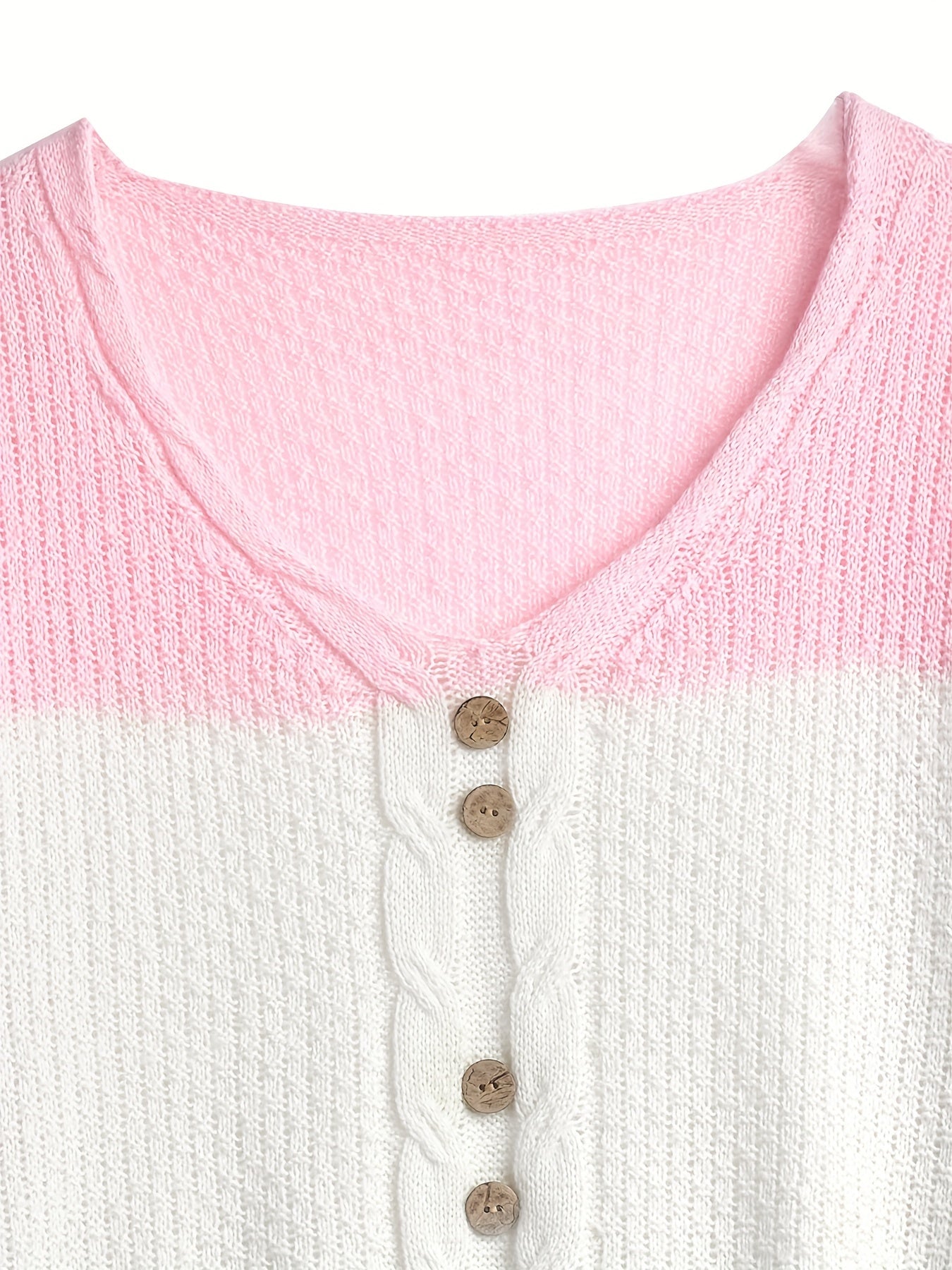 Bunter V-Ausschnitt Pullover – Clara