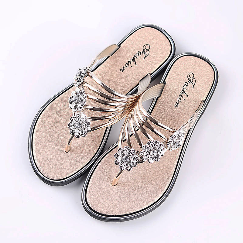 Silberne Glitzer Sandalen - Clara