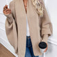 Khaki Strick-Cardigan mit Fledermausärmeln – Clara