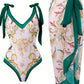 Badeanzug mit Blumenmuster - Anna