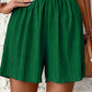 Schwarze Plissee-Shorts mit Hohem Bund - Alina