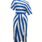 Schwarz-Weiß Gestreiftes Kleid - Nadia