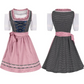 Cadence | dirndl kleid mit rosenakzenten und schattendruck für frauen