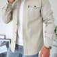 Martin – baumwoll overshirt mit knopfleiste