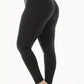 Schwarze High-Waist-Leggings mit Shaping-Effekt und Stretch - Lena