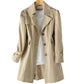 Damen stilvoller winter-trenchcoat mit kapuze – elegant & warm
