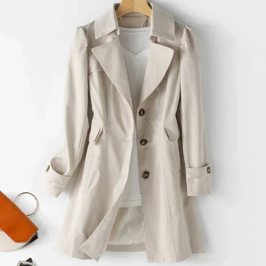 Damen stilvoller winter-trenchcoat mit kapuze – elegant & warm