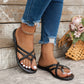 Schwarze Flip Flop - Lea