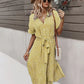 Petra | stylish frauen sommer neue blumen kleid lace up printed kleid