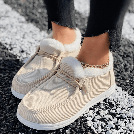 Beiger Halbschuh - Warme und Bequeme Freizeitloafer