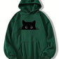 Bella - hoodie mit katzenprint und kapuze