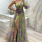 Constance - festliches kleid mit schulterpolstern