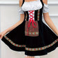 Godiva | mini-dirndl kleid mit stickbordüre und carmen-ausschnitt für frauen