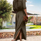Charmante Utility-Kleid mit Gürtel