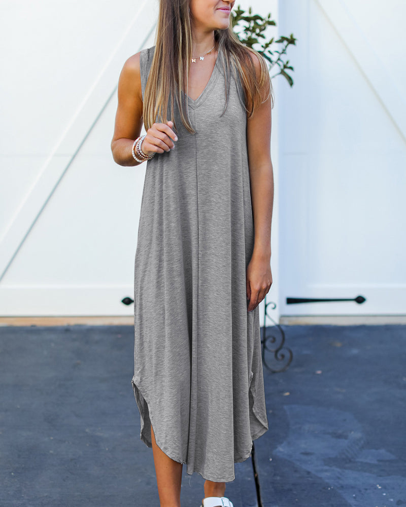 Emma - Bordeauxrotes Maxikleid