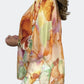 Bunte Bluse mit Aquarellmuster und Perlmuttknöpfen - Fiona