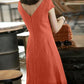 Elegantes sommerkleid mit zierlichen armeln