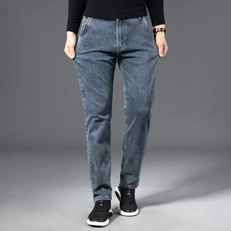 Dehnbare Denim Jeans - Vintage Blau - Max