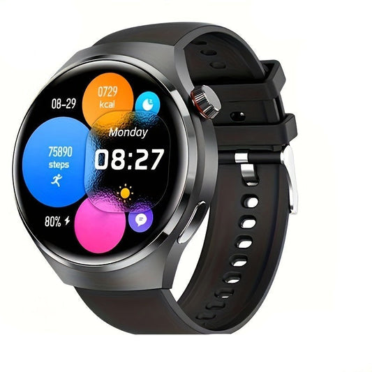 Schwarze Smartwatch mit Rundem Display - Orion