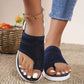 Weiße Strick-Flip-Flops - Alina
