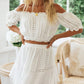 Weißes Off-Shoulder Set - Emma
