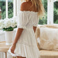 Weißes Off-Shoulder Set - Emma