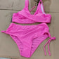Giulia - Rotes Raffiniertes Bikini-Set