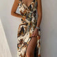 Mila - elegantes maxikleid mit reißverschluss an der seite