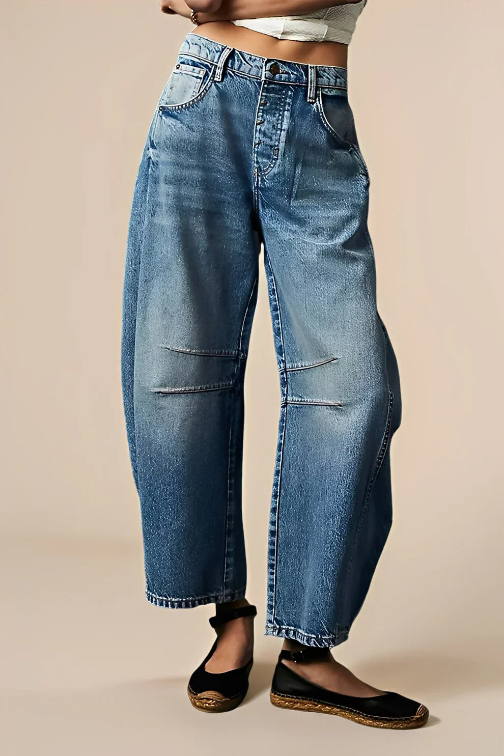 Jocelyn freizeitjeans mit weitem schnitt – damen