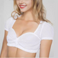 Cataleya | dirndl bluse mit raffungen und puffärmeln für frauen