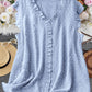 Olivgrüne Bluse mit Rüschendetail – Mia