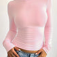 Graues Langarmshirt - Lisa