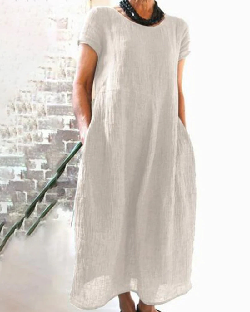 Elsa - legeres baumwoll-Midikleid