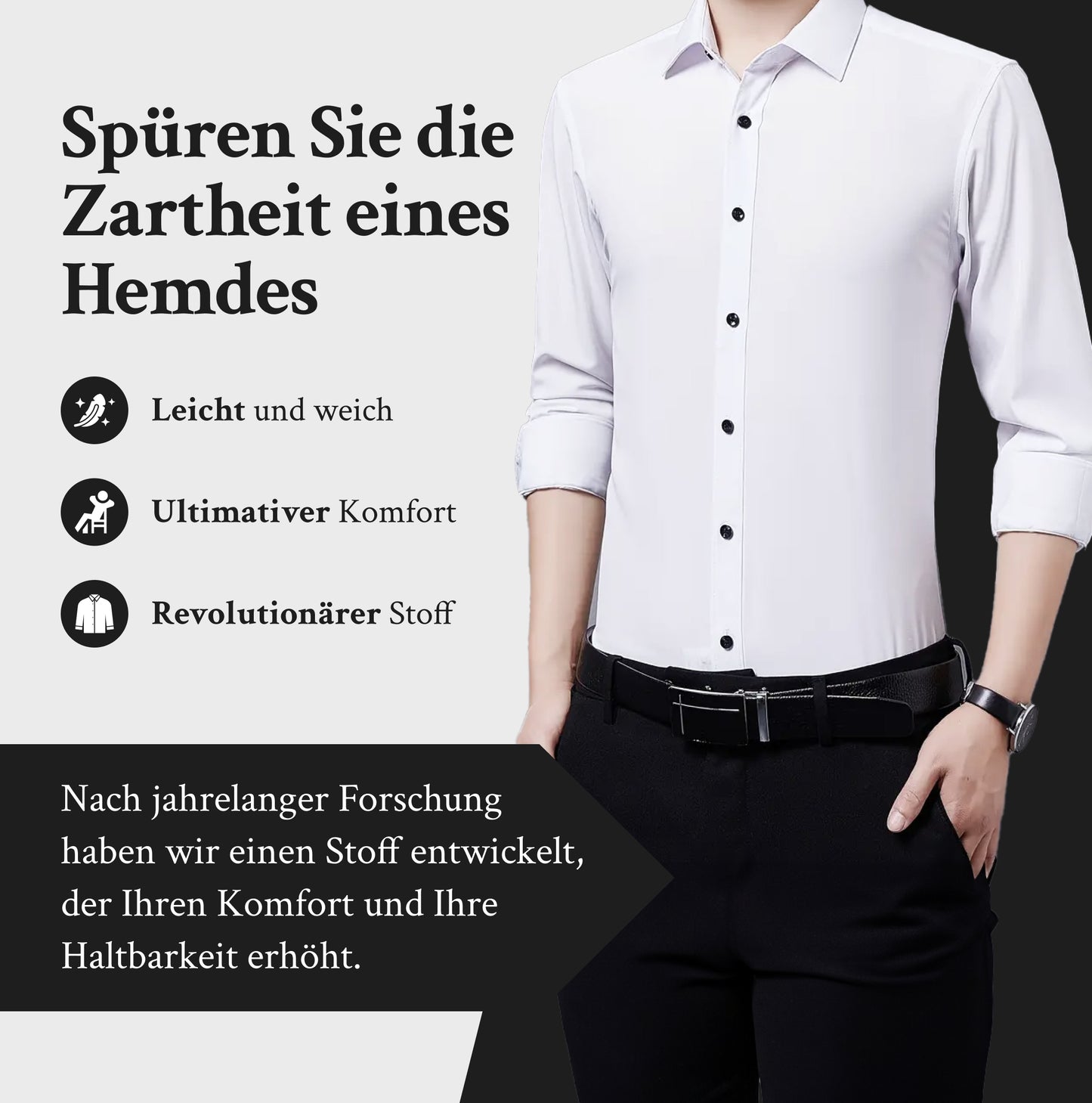 Teddy stretch anti-falten-Hemd