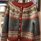 Abigail - bequemer, geknöpfter pullover aus vintage-jacquard von fel island