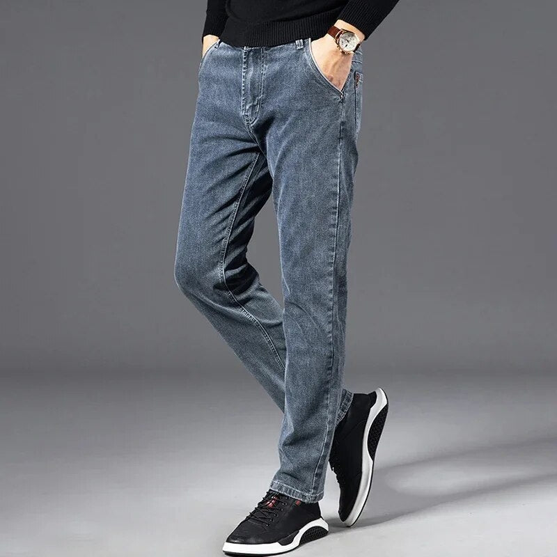 Dehnbare Denim Jeans - Vintage Blau - Max