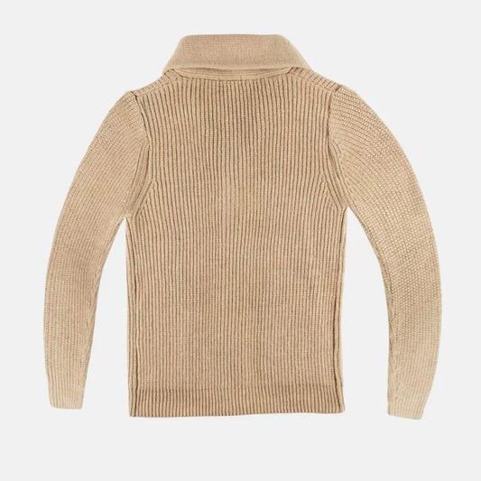 Morten – wollmantel mit schalkragen und knopfverschluss